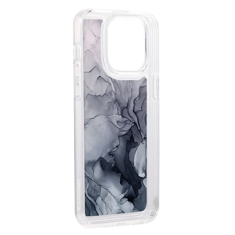 For iPhone 14 Pro Max TPU Case Airbag Protection Smart Phone Cover with Marble Pattern - MR1