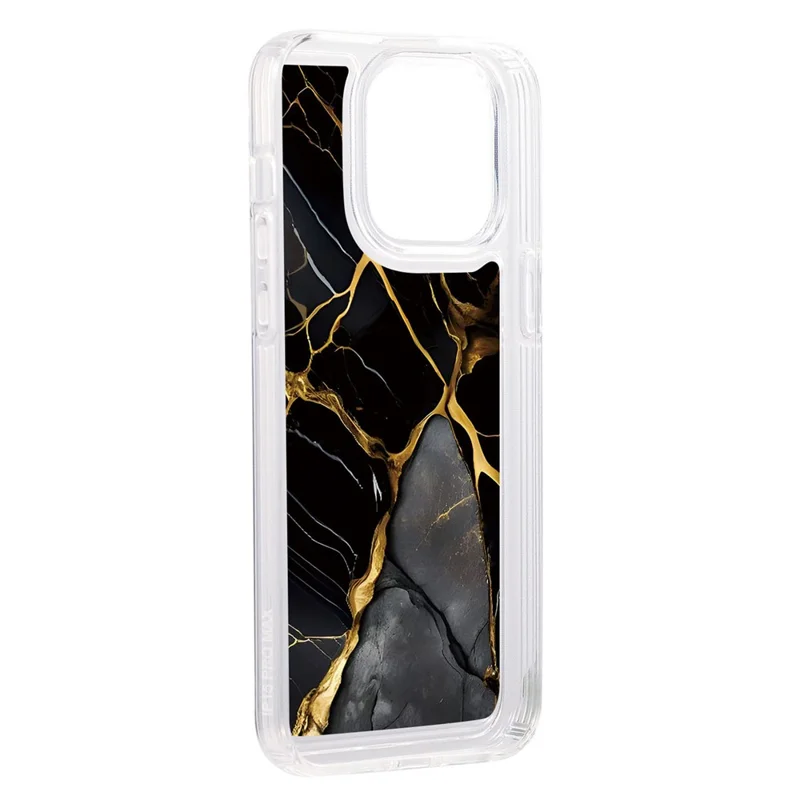 For iPhone 14 Pro Max TPU Case Airbag Protection Smart Phone Cover with Marble Pattern - MR7