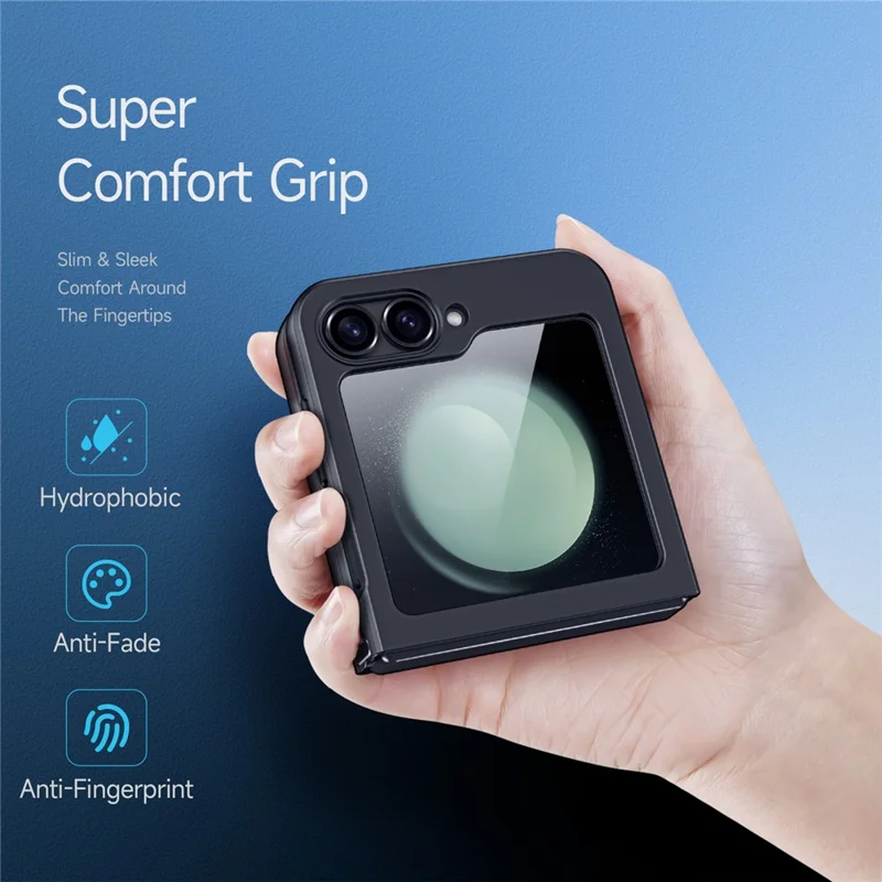 DUX DUCIS Aimo Series for Samsung Galaxy Z Flip7 FE 5G / Z Flip6 5G Case Magnetic Case PC+TPU Phone Cover (REACH Certification), Black