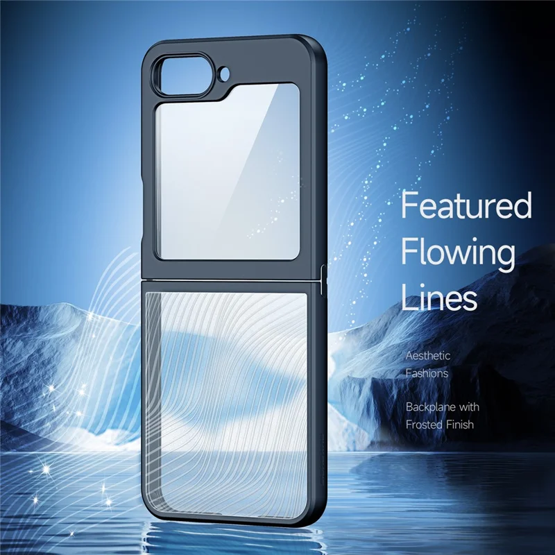 Dux Ducis Aimo Series Pour Samsung Galaxy Z Flip6 5G Black Case Drop Proof Tpu + pc Téléphone Couvercle (certification Reach)