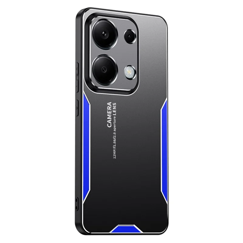 For Xiaomi Redmi Note 13 Pro 4G / Poco M6 Pro 4G Case Drop-Proof Aluminum Alloy+TPU+PC Phone Cover - Blue
