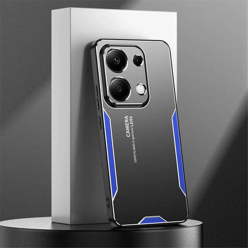 For Xiaomi Redmi Note 13 Pro 4G / Poco M6 Pro 4G Case Drop-Proof Aluminum Alloy+TPU+PC Phone Cover - Blue