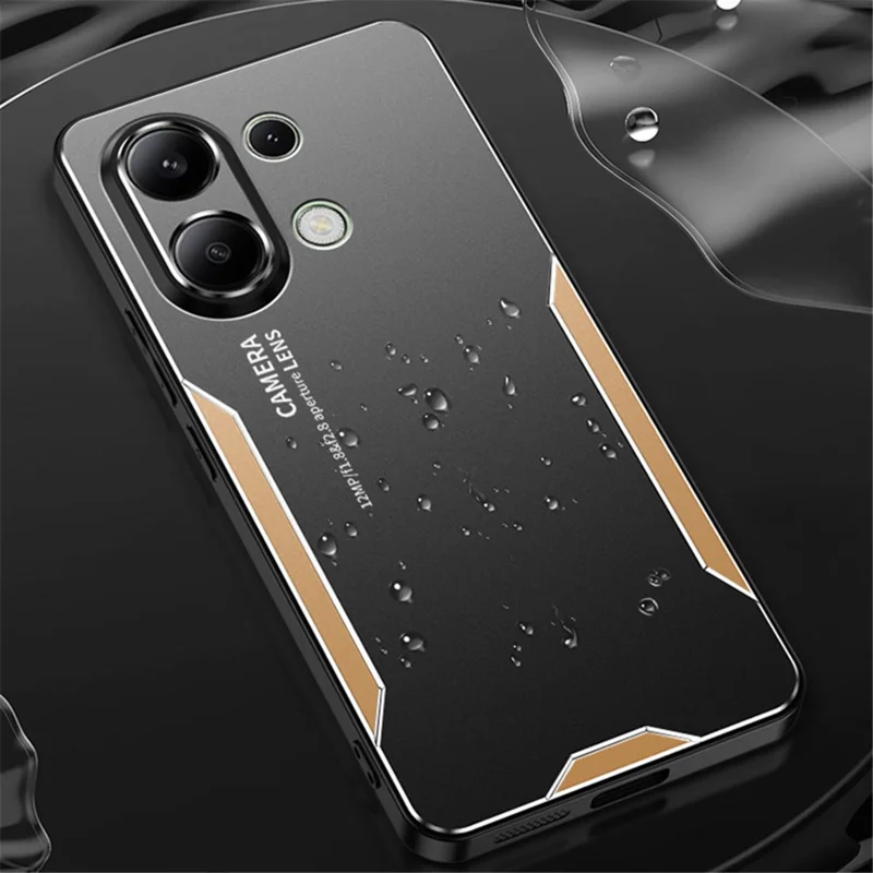 For Xiaomi Redmi Note 13 4G Drop Protection Phone Case Slim-Fit Aluminum Alloy+TPU+PC Shell - Silver