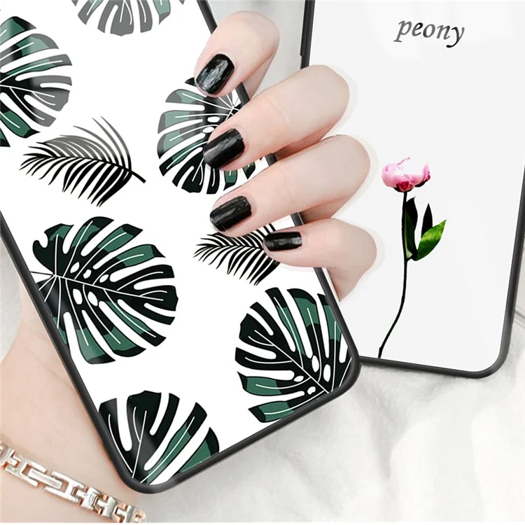 Phone Case for Xiaomi Redmi Note 13 Pro 5G / Poco X6 5G Cover Pattern Printing Tempered Glass+PC+TPU Shell - Beloved