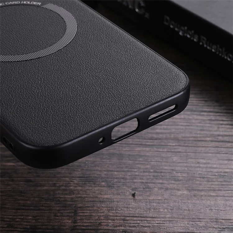 Для Google Pixel 9 / Pixel 9 Pro Чехол с PU кожей+TPU Задняя панель Совместимый с MagSafe Беспроводная зарядка - Белый