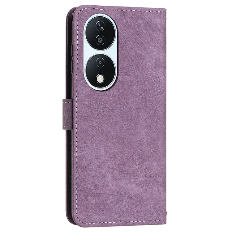 For Honor X7b 4G / 90 Smart / Play 50 Plus 5G / Play 8T 5G Custodia con righe impresse Slot per schede Custodia per telefono - Viola