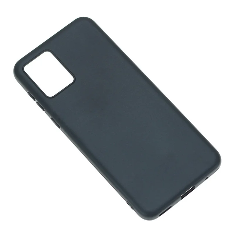 Для Motorola Moto E13 4G TPU Чехол Матовый Противоударный Чехол для телефона (Большое отверстие для задней линзы) - Черный