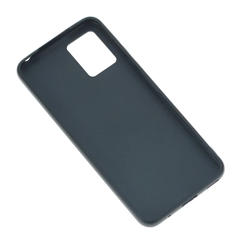 Для Motorola Moto E13 4G TPU Чехол Матовый Противоударный Чехол для телефона (Большое отверстие для задней линзы) - Черный