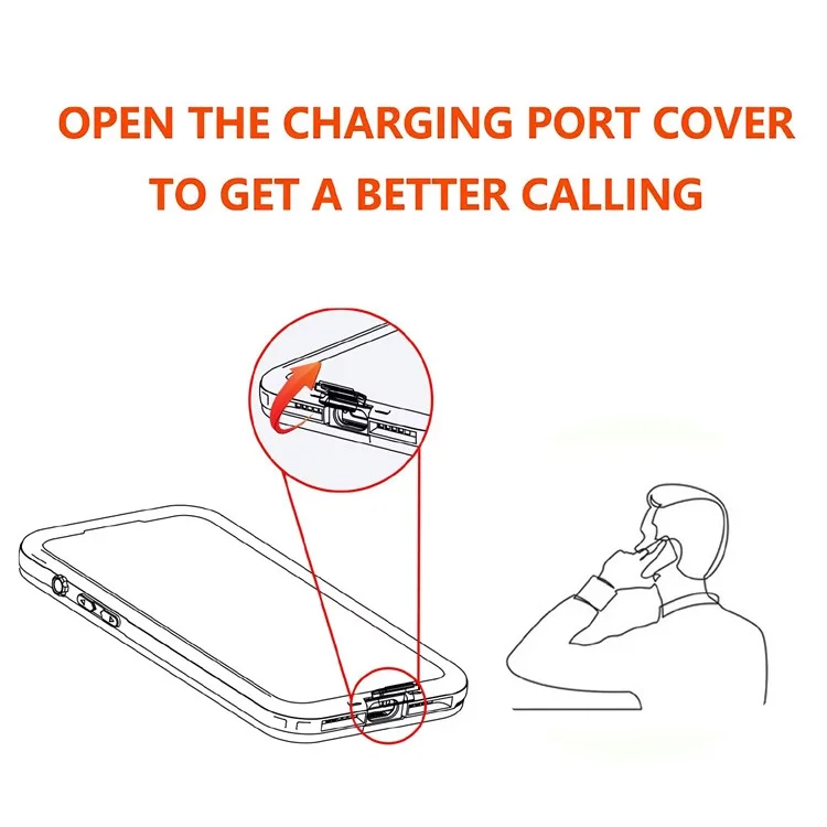 REDPEPPER Serie A per Motorola Moto G Stylus 5G (2023) Custodia per telefono impermeabile IP68 Copertura impermeabile per telefono