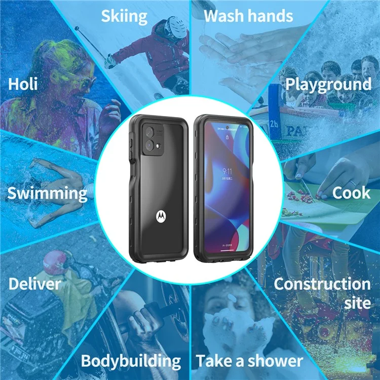 REDPEPPER Serie A per Motorola Moto G Stylus 5G (2023) Custodia per telefono impermeabile IP68 Copertura impermeabile per telefono