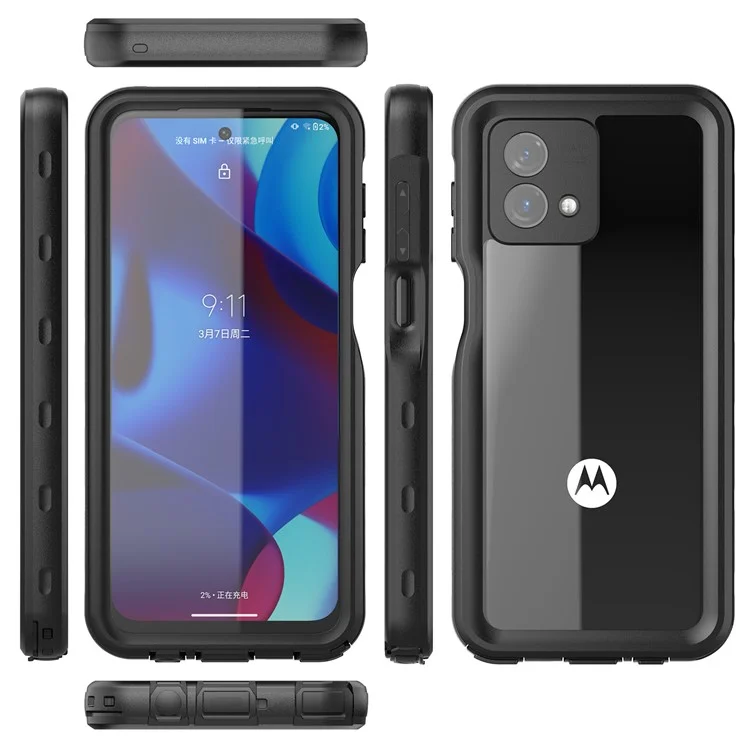 REDPEPPER Serie A per Motorola Moto G Stylus 5G (2023) Custodia per telefono impermeabile IP68 Copertura impermeabile per telefono