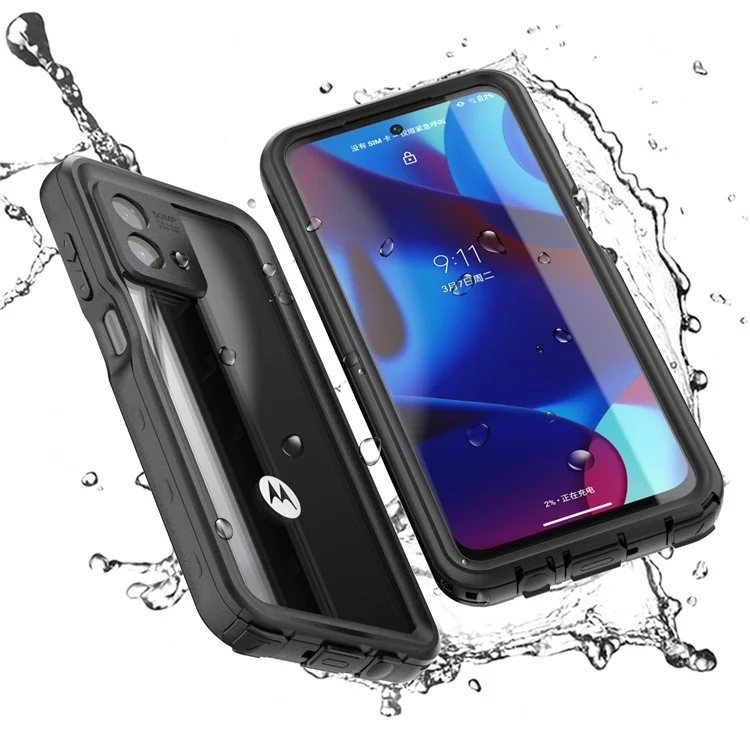 REDPEPPER Serie A per Motorola Moto G Stylus 5G (2023) Custodia per telefono impermeabile IP68 Copertura impermeabile per telefono