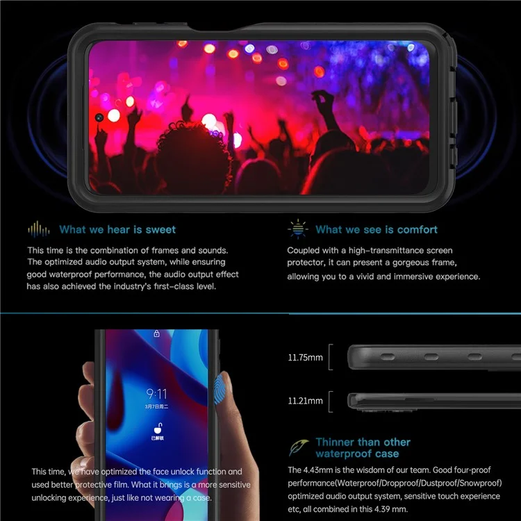 Redpepper Une Série Pour Motorola Moto G Stylus 5G (2023) IP68 Couvernement de Téléphon