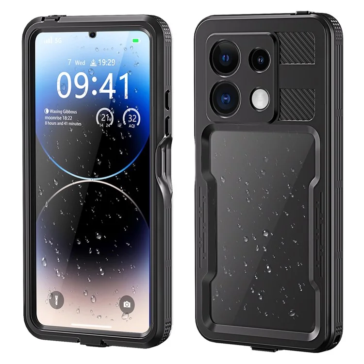 Redpepper A Case Impermeable IP68 de la Serie Para Xiaomi Redmi Note 13 Pro 5G Pantalla Protector Submarina Subship Shell