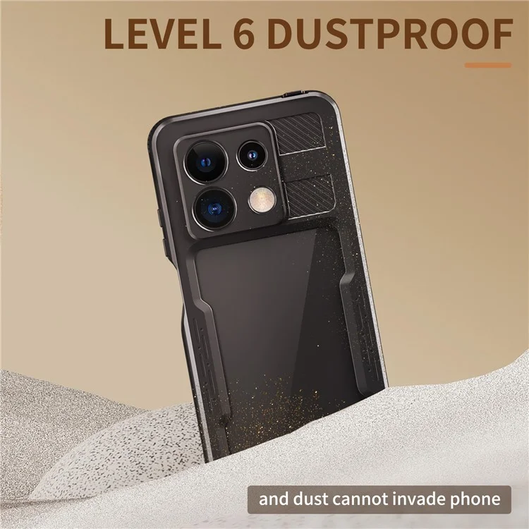 REDPEPPER A Series IP68 Waterproof Case for Xiaomi Redmi Note 13 Pro 5G Screen Protector Underwater Phone Shell