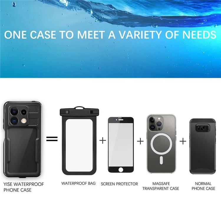 REDPEPPER A Series IP68 Waterproof Case for Xiaomi Redmi Note 13 Pro 5G Screen Protector Underwater Phone Shell