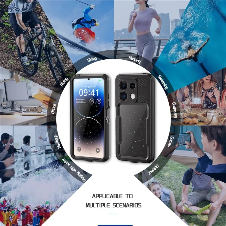 REDPEPPER A Series IP68 Waterproof Case for Xiaomi Redmi Note 13 Pro 5G Screen Protector Underwater Phone Shell
