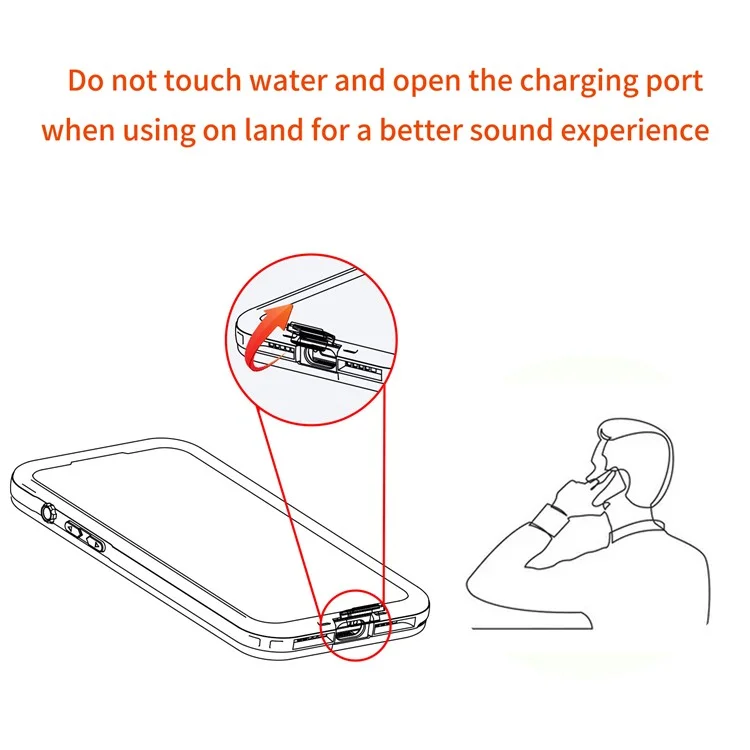 REDPEPPER A Series IP68 Waterproof Case for Xiaomi Redmi Note 13 Pro 5G Screen Protector Underwater Phone Shell