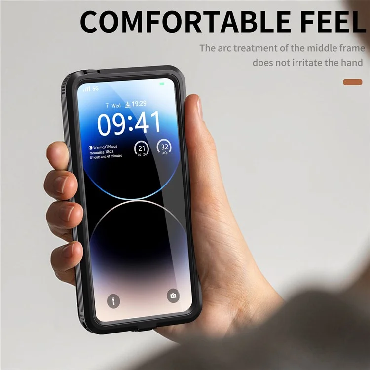 Redpepper A Case Impermeable IP68 de la Serie Para Xiaomi Redmi Note 13 Pro 5G Pantalla Protector Submarina Subship Shell