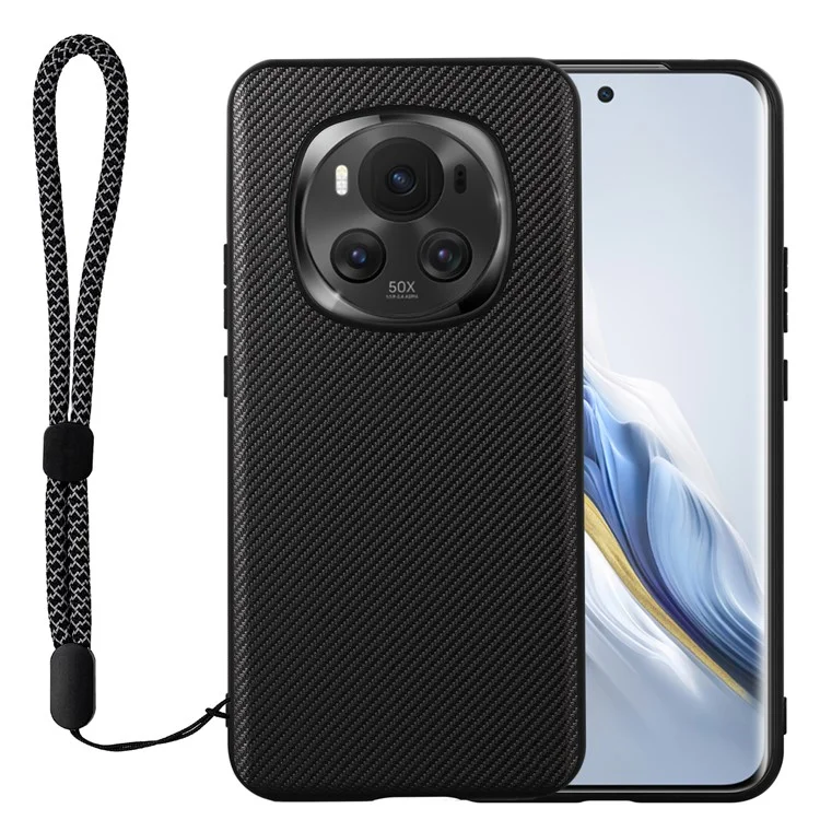 Étui VILI TC Series pour Honor Magic6 5G en cuir PU avec revêtement TPU et dragonne