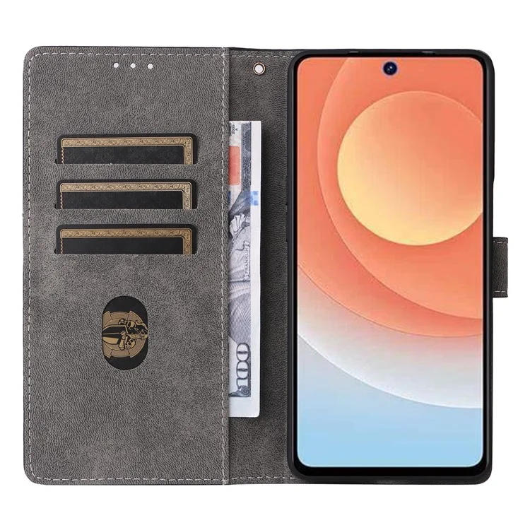 Pour TECNO Camon 30 Premier 5G CL9 Étui en cuir avec protection RFID - Noir