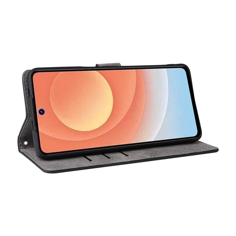 Pour TECNO Camon 30 Premier 5G CL9 Étui en cuir avec protection RFID - Noir
