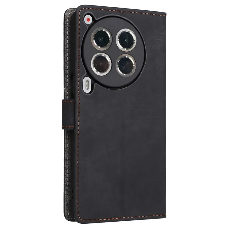 Pour TECNO Camon 30 Premier 5G CL9 Étui en cuir avec protection RFID - Noir