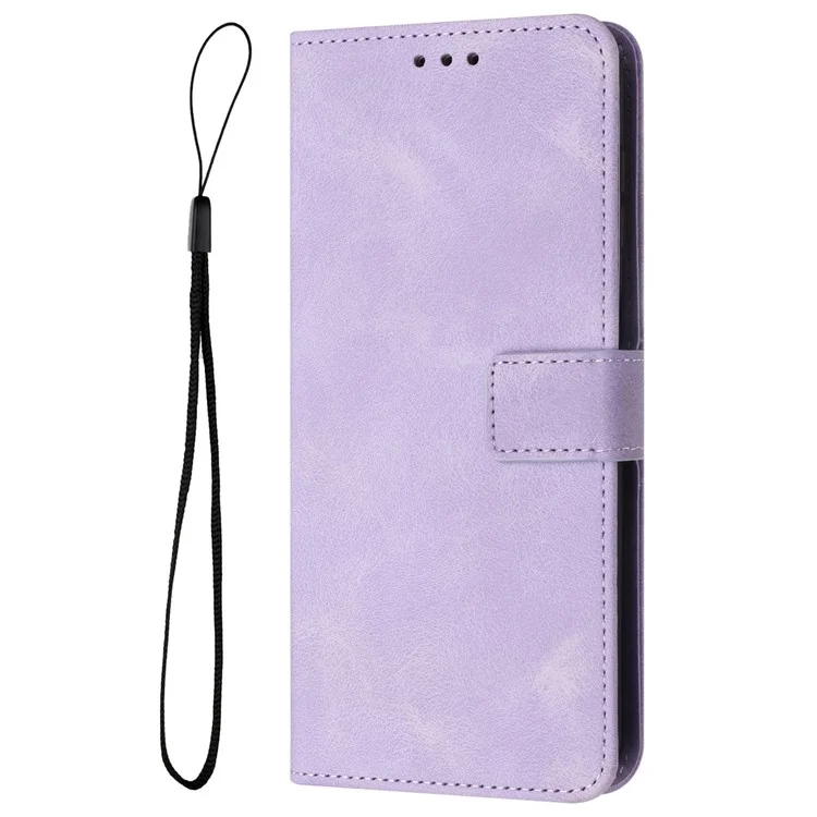 For Google Pixel 8 Pro Case PU Leather Folding Stand Skin-touch Wallet Phone Cover - Purple