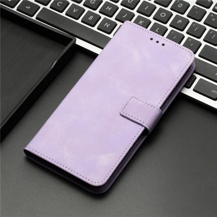 Para Google Pixel 8 Case Piel Amigable Flip PU Cubierta de Teléfono - Púrpura