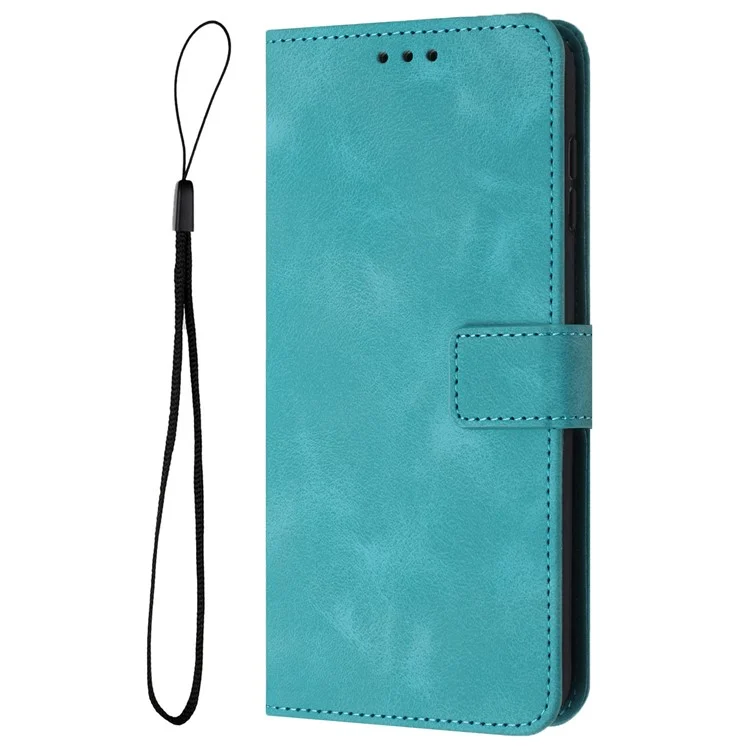 For Google Pixel 8 Case Skin-Friendly Flip PU Leather Phone Cover - Green