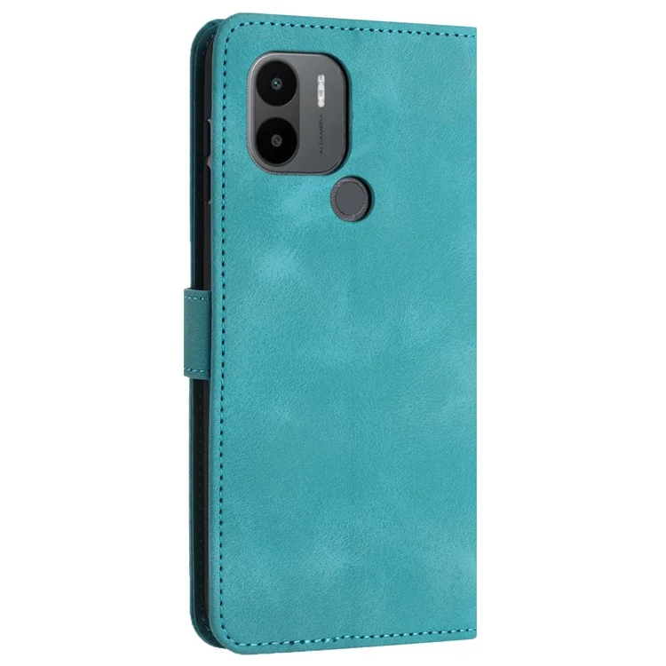 For Xiaomi Redmi A1+ 4G / A2+ 4G / Poco C50 4G Case Skin Feel Leather Wallet Phone Cover - Green