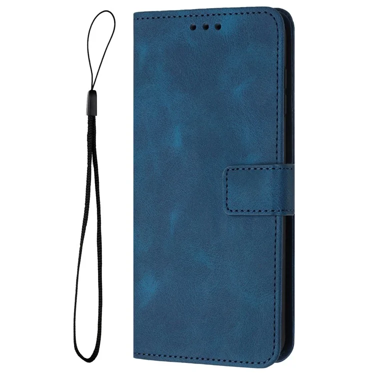 For Samsung Galaxy S23 Phone Case PU Leather Wallet Card Holder Folding Stand Cover - Blue