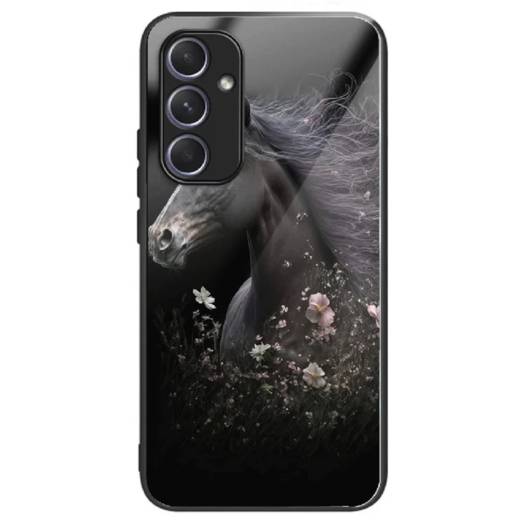 Per Samsung Galaxy A34 5G Case Colorful Pattern Tempered Glass Protective Phone Cover - Cavallo e Fiore