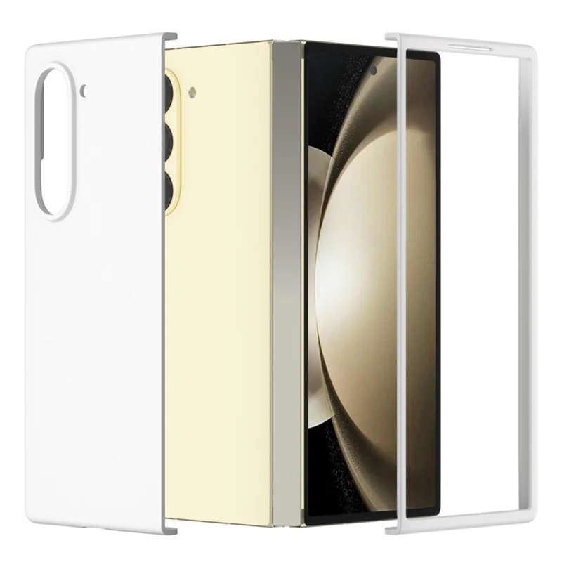 Für Samsung Galaxy Z Fold6 5G PC-Gehäuseskin-touch Anti-Kratzer Falt-Handyhülle - Weiß