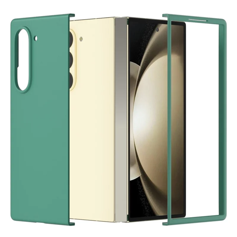 For Samsung Galaxy Z Fold6 5G PC Case Skin-touch Anti-scratch Folding Phone Cover - Dark Green