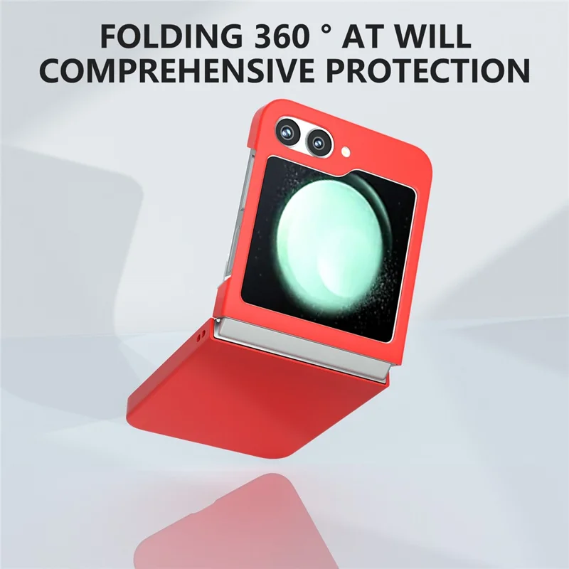 For Samsung Galaxy Z Flip7 FE 5G / Z Flip6 5G Case Skin-feel Hard PC Protective Phone Cover - Red