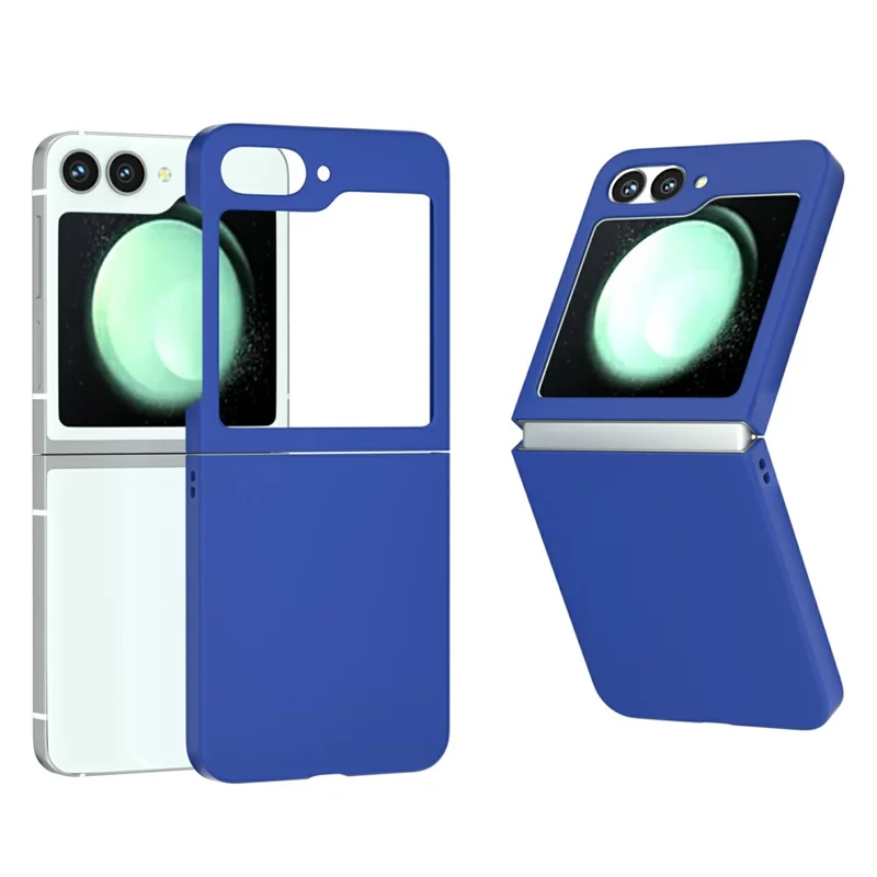 For Samsung Galaxy Z Flip7 FE 5G / Z Flip6 5G Case Skin-feel Hard PC Protective Phone Cover - Blue