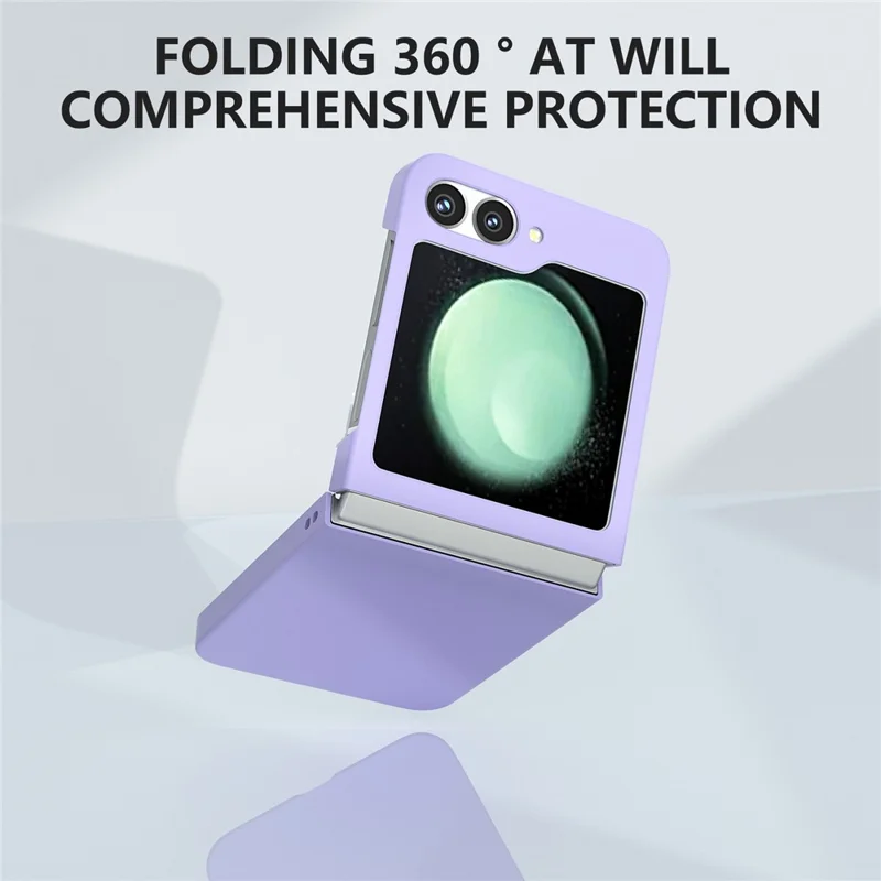 Per Samsung Galaxy Z Flip6 5G Case Skin-feel Hard PC Protective Phone Cover - Viola
