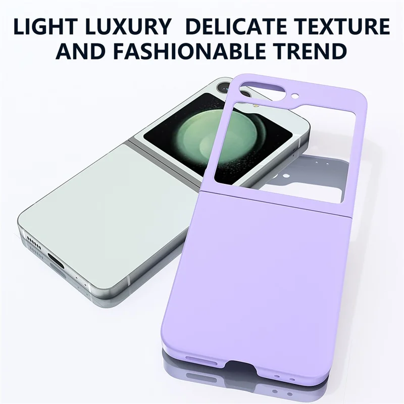 Per Samsung Galaxy Z Flip6 5G Case Skin-feel Hard PC Protective Phone Cover - Viola