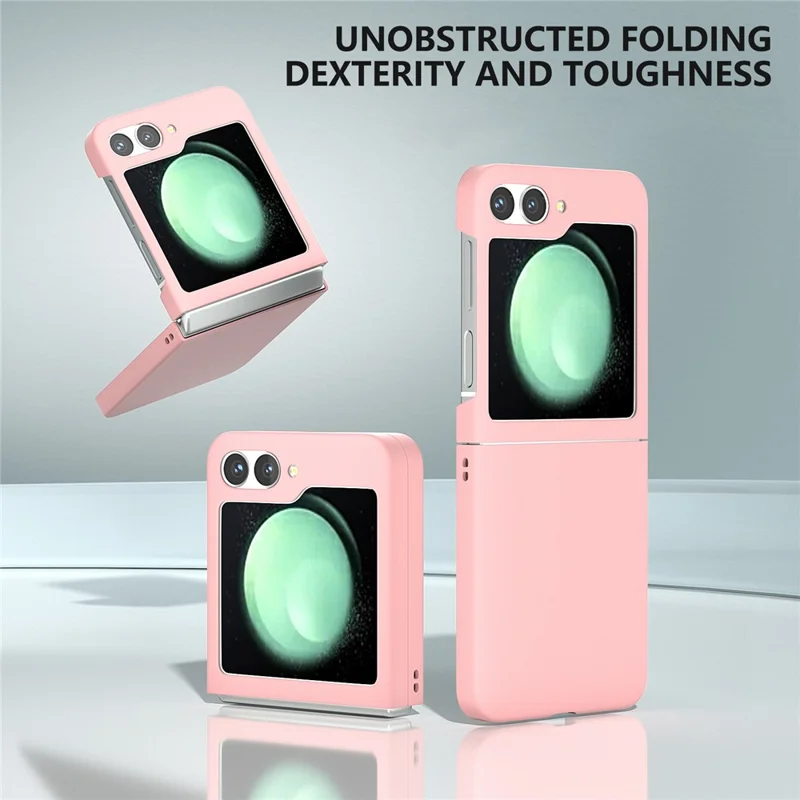 For Samsung Galaxy Z Flip7 FE 5G / Z Flip6 5G Case Skin-feel Hard PC Protective Phone Cover - Pink