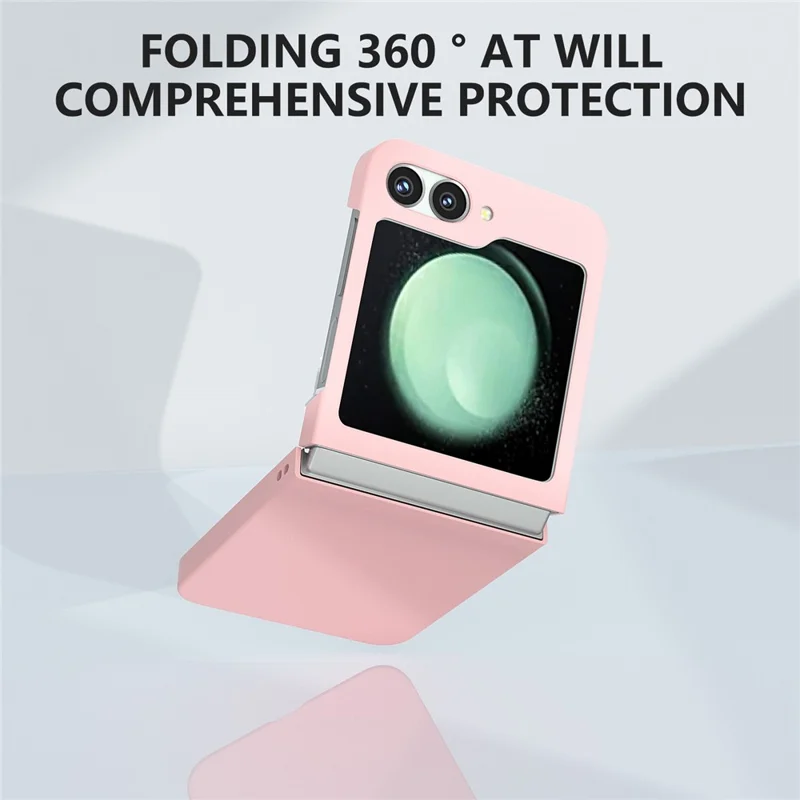 For Samsung Galaxy Z Flip7 FE 5G / Z Flip6 5G Case Skin-feel Hard PC Protective Phone Cover - Pink