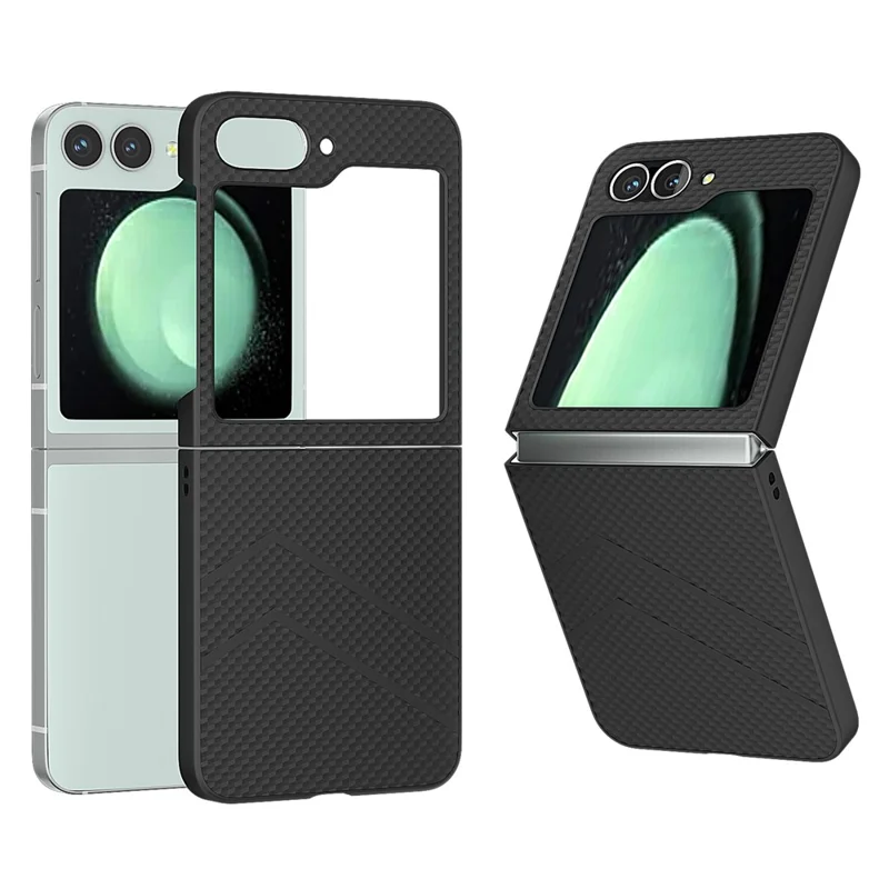 Per Samsung Galaxy Z Flip6 5G Case Hard PC Opaco Copertina del telefono pieghevole - Nero