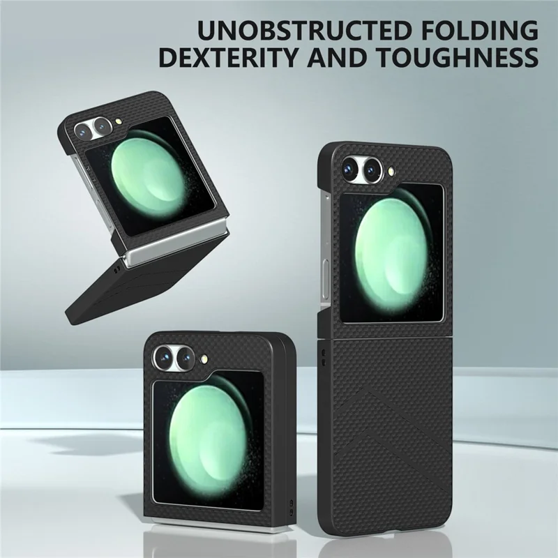 Per Samsung Galaxy Z Flip6 5G Case Hard PC Opaco Copertina del telefono pieghevole - Nero