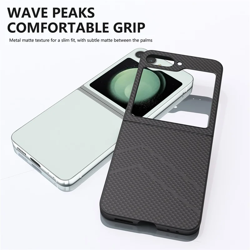 Per Samsung Galaxy Z Flip6 5G Case Hard PC Opaco Copertina del telefono pieghevole - Nero
