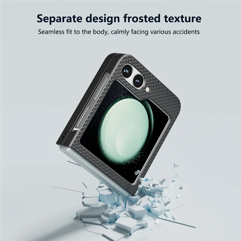 Per Samsung Galaxy Z Flip6 5G Case Hard PC Opaco Copertina del telefono pieghevole - Nero