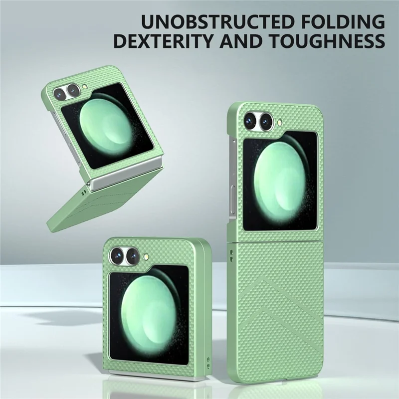 For Samsung Galaxy Z Flip7 FE 5G / Z Flip6 5G Case Hard PC Matte Folding Phone Cover - Light Green