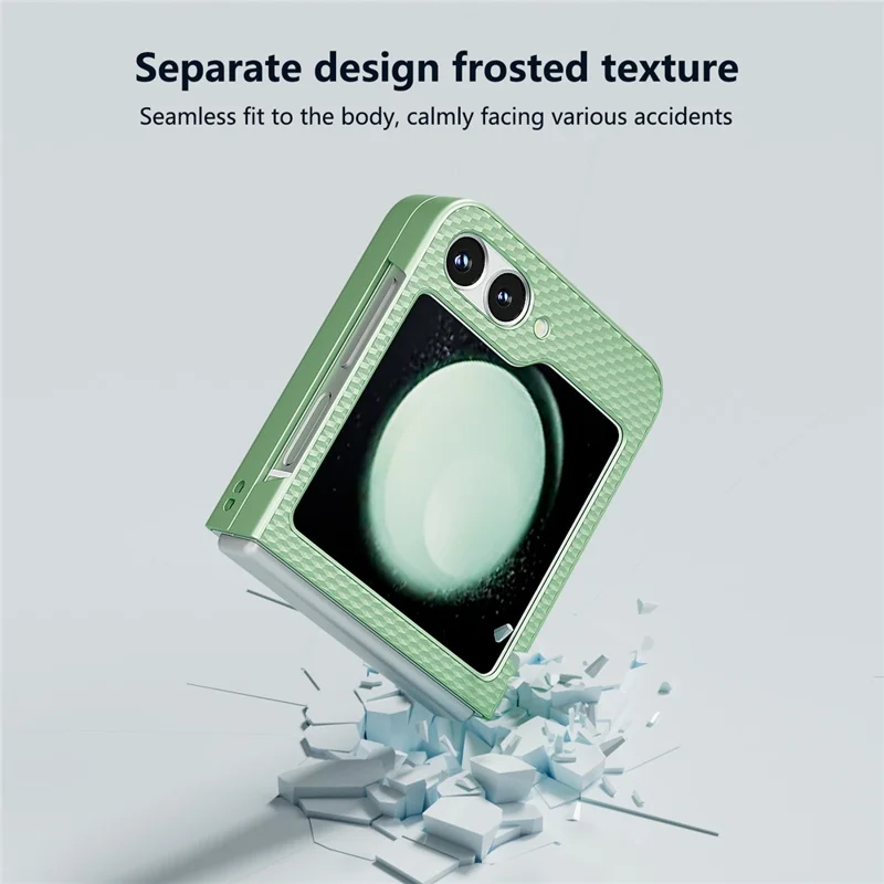 For Samsung Galaxy Z Flip7 FE 5G / Z Flip6 5G Case Hard PC Matte Folding Phone Cover - Light Green