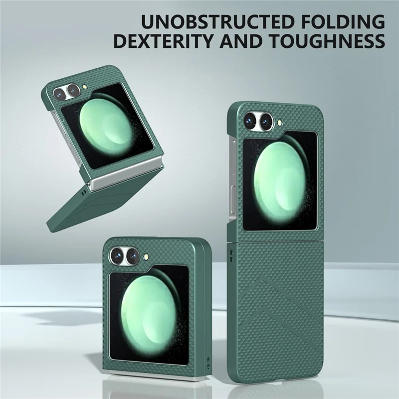 For Samsung Galaxy Z Flip7 FE 5G / Z Flip6 5G Case Hard PC Matte Folding Phone Cover - Dark Green