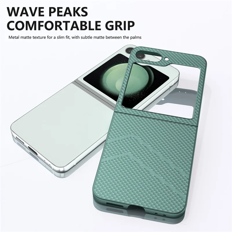 For Samsung Galaxy Z Flip7 FE 5G / Z Flip6 5G Case Hard PC Matte Folding Phone Cover - Dark Green