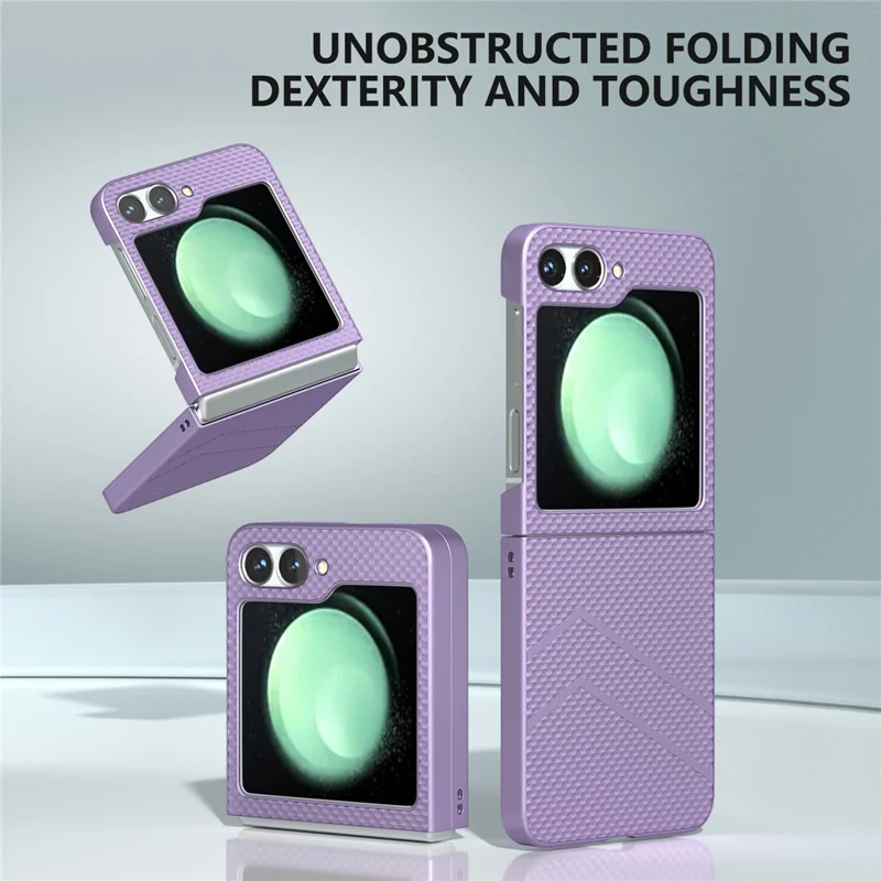 For Samsung Galaxy Z Flip7 FE 5G / Z Flip6 5G Case Hard PC Matte Folding Phone Cover - Purple